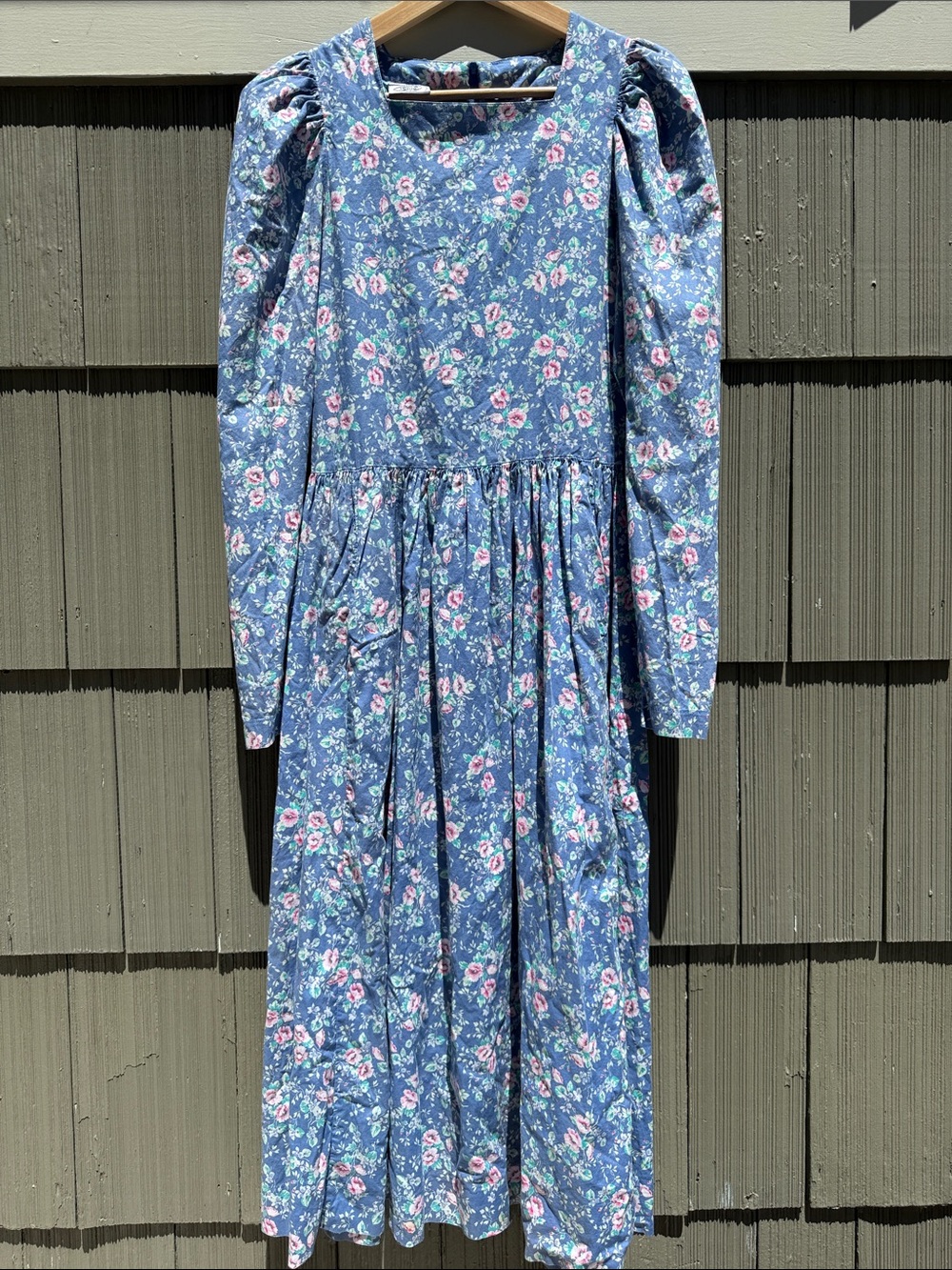 Vintage Laura Ashley Cotton Dress Made in USA